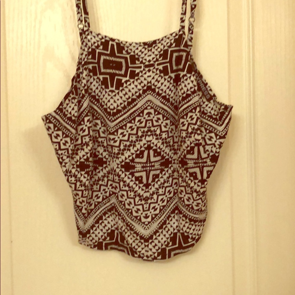 Express print crop top